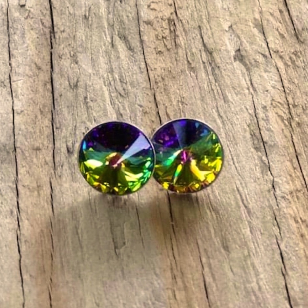 Mystic Topaz Swarovski Post Earrings